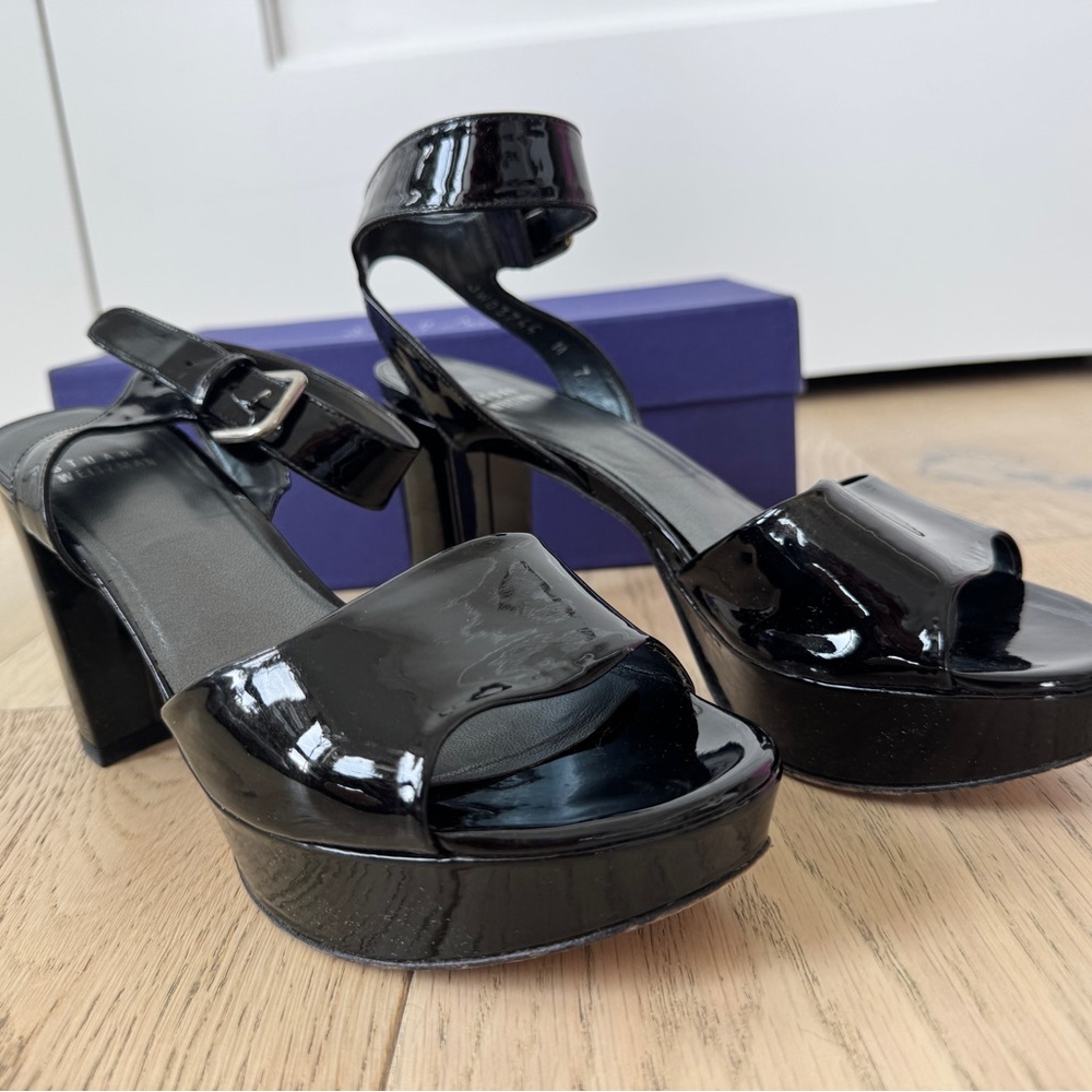 Stuart Weitzman Black Patent Leather Heels - Picture 3 of 5
